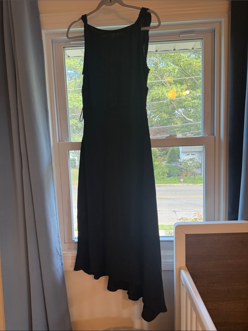 Mango Black Sleeveless High-Low Dress